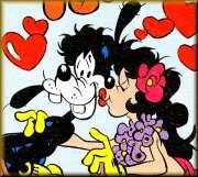 Bacio con cuoricini